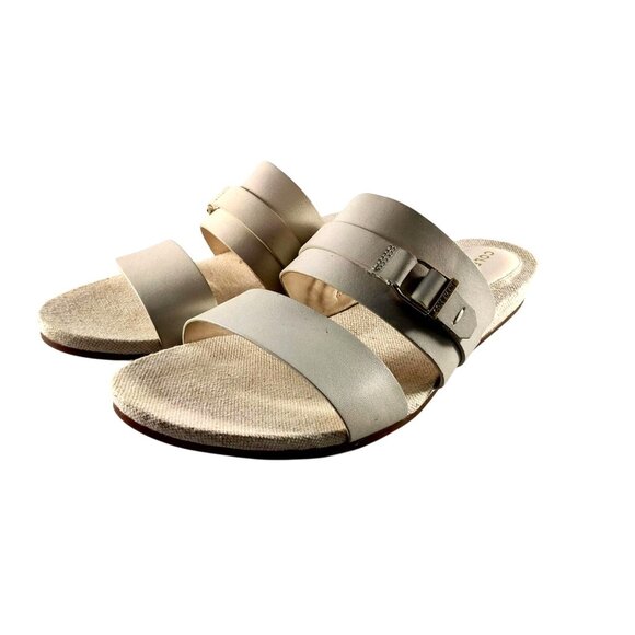 Cole Haan Grand 360 Women's Francine Demi Wedge Ivory Size 6B Sandal Shoes EUC - Picture 2 of 8